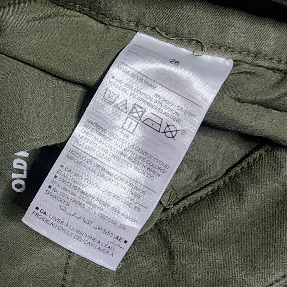 Old Navy Pants Womens Plus Size 26 Solid All Gree… - image 3